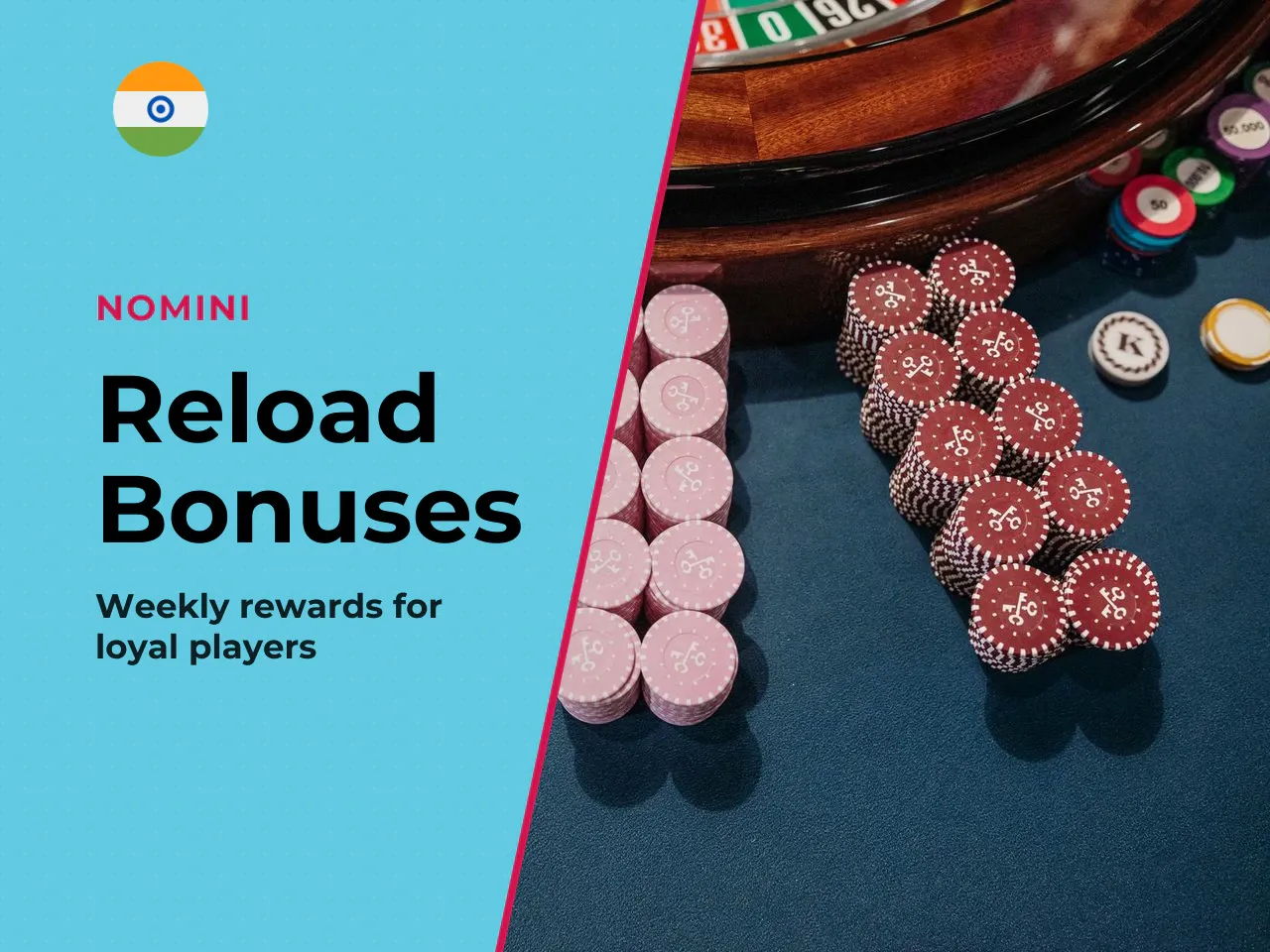 Nomini Reload Bonus and Cashback Offers